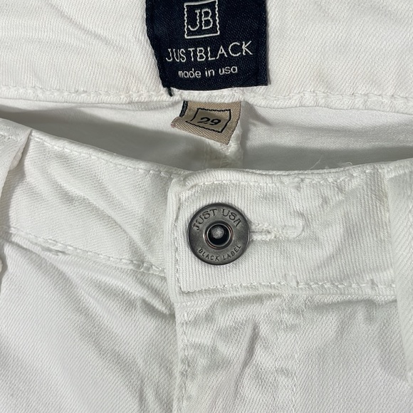 Just Black, White Denim Jeans, Size 29, - Picture 2 of 7